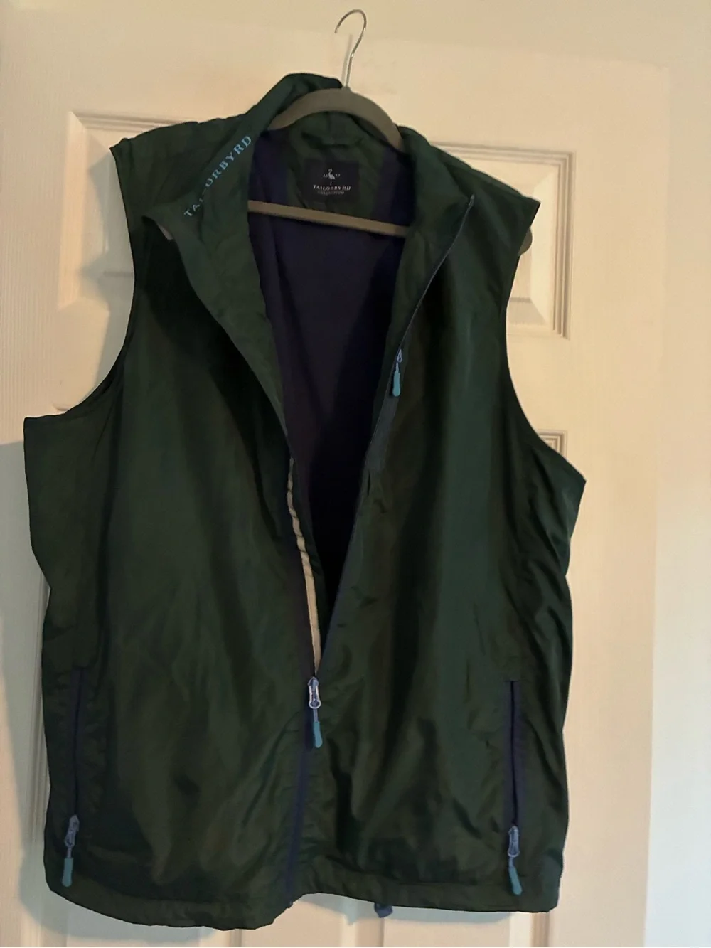 TailorByrd Golf Vest Fleece Lined Performance Hunter Green XXL